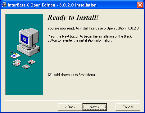 Ukončení instalace INTERBASE (Installation Completed) Pokud proběhne instalace databázové podpory INTERBASE v pořádku, zobrazí se na konci instalace informace o tom, že instalace proběhla v úspěšně.