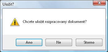 Volba Otevřít... slouží k otevření již existujícího uloženého dokumentu s příponou *.tbl, který byl vytvořen touto aplikací.