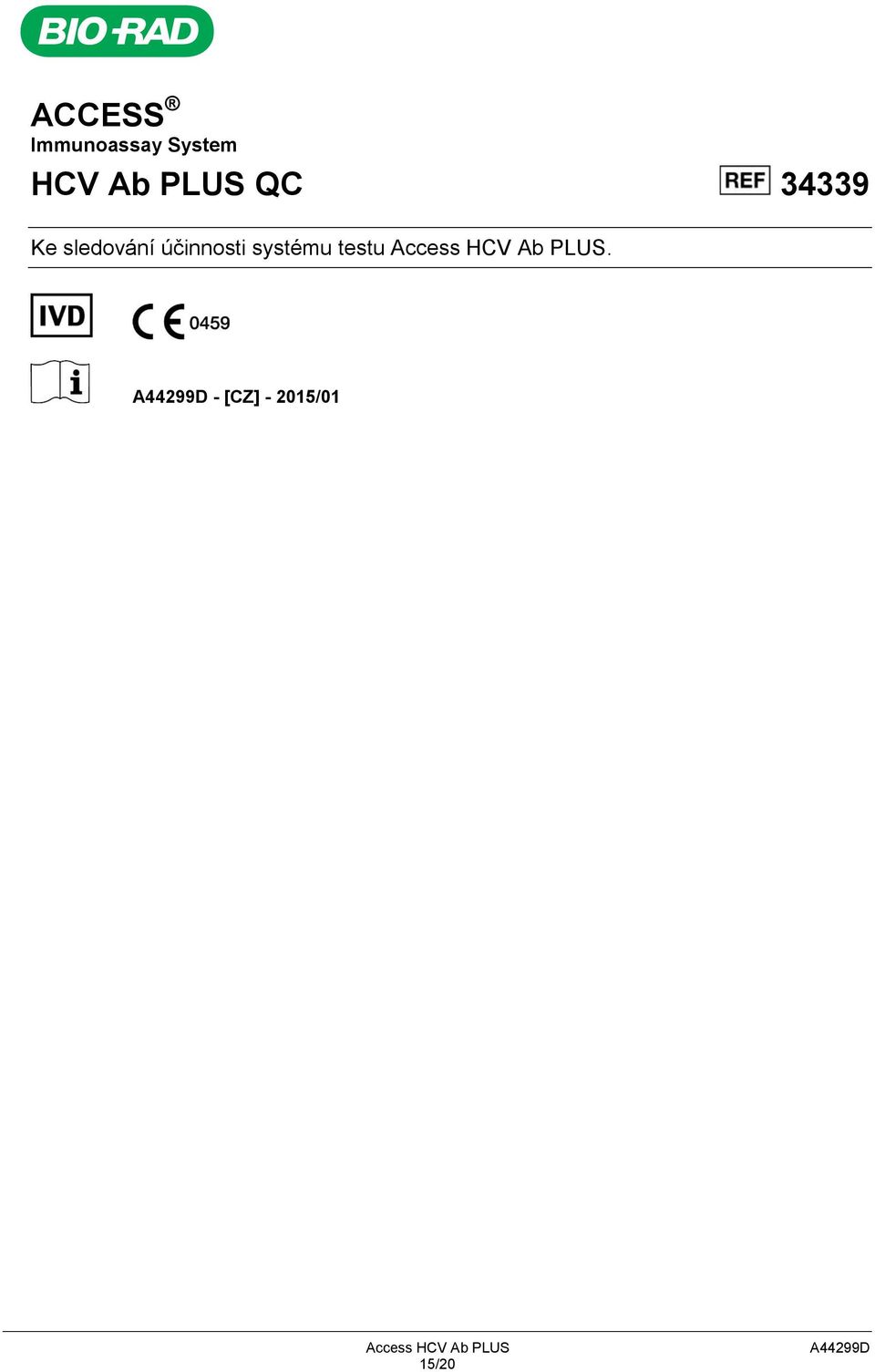 testu Access HCV Ab PLUS.