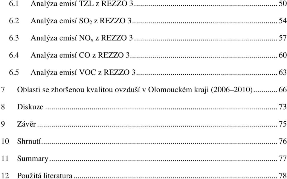 5 Analýza emisí VOC z REZZO 3.