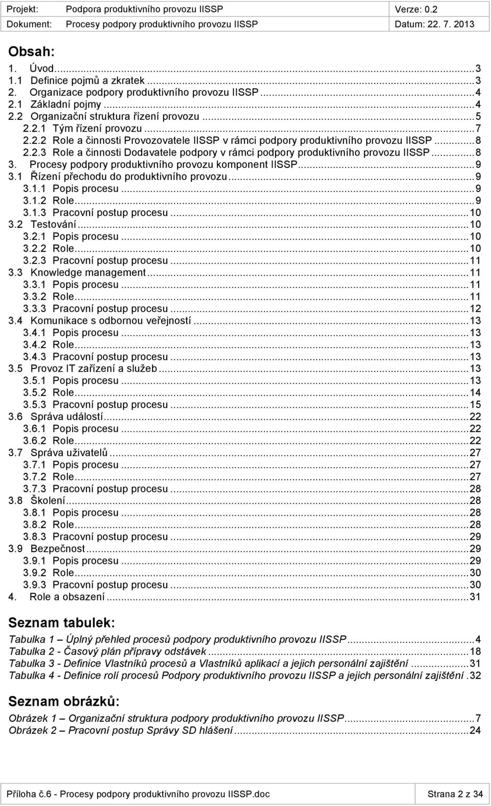 .. 8 3. Prcesy pdpry prduktivníh prvzu kmpnent... 9 3.1 Řízení přechdu d prduktivníh prvzu... 9 3.1.1 Ppis prcesu... 9 3.1.2 Rle... 9 3.1.3 Pracvní pstup prcesu... 10 3.2 Testvání... 10 3.2.1 Ppis prcesu... 10 3.2.2 Rle... 10 3.2.3 Pracvní pstup prcesu... 11 3.