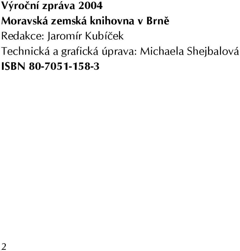 Kubíček Technická a grafická úprava: