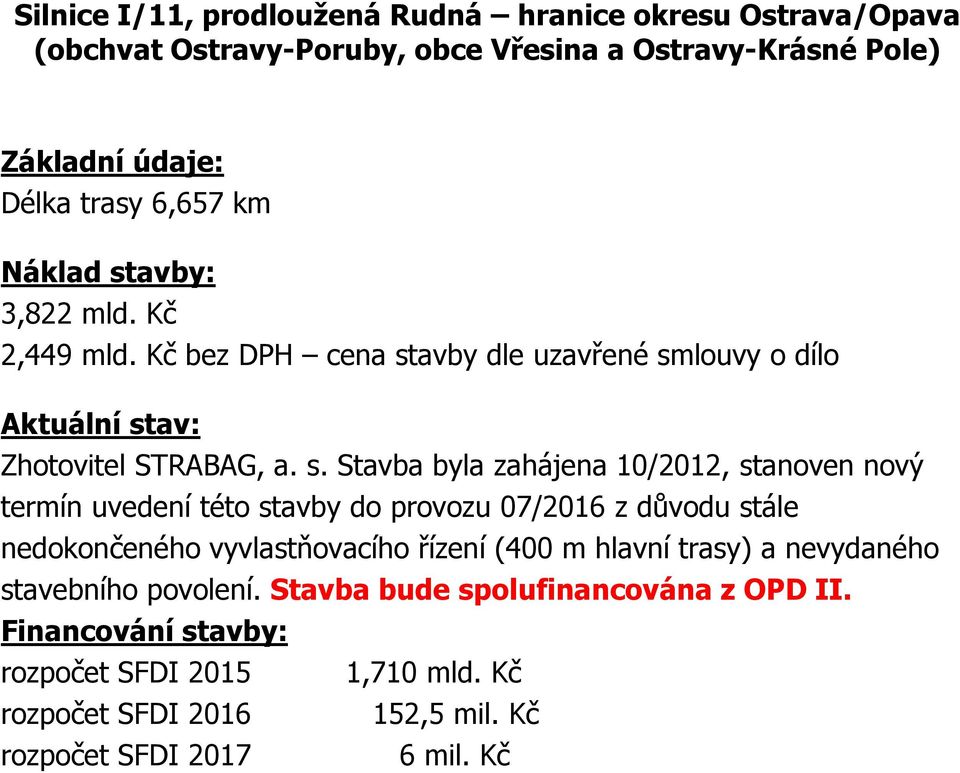 avby: 3,822 mld. Kč 2,449 mld. Kč bez DPH cena st