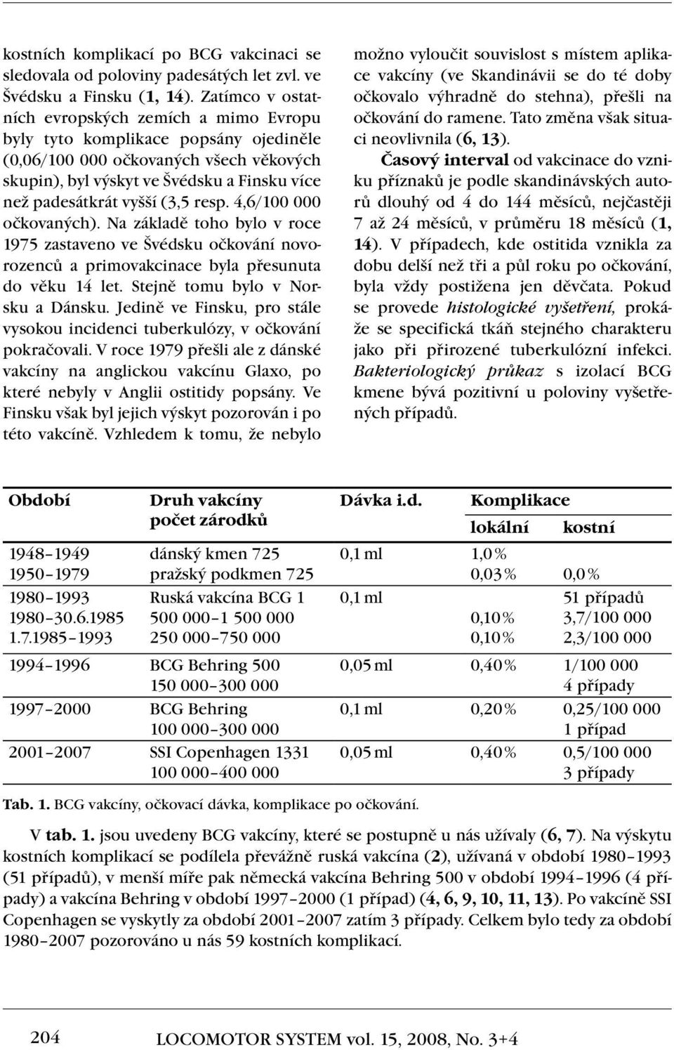 (3,5 resp. 4,6/100 000 očkovaných). Na základě toho bylo v roce 1975 zastaveno ve Švédsku očkování novorozenců a primovakcinace byla přesunuta do věku 14 let. Stejně tomu bylo v Norsku a Dánsku.