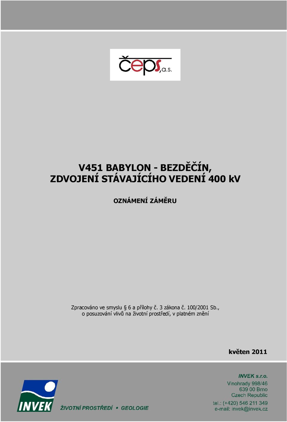 č. 3 zákona č. 100/2001 Sb.
