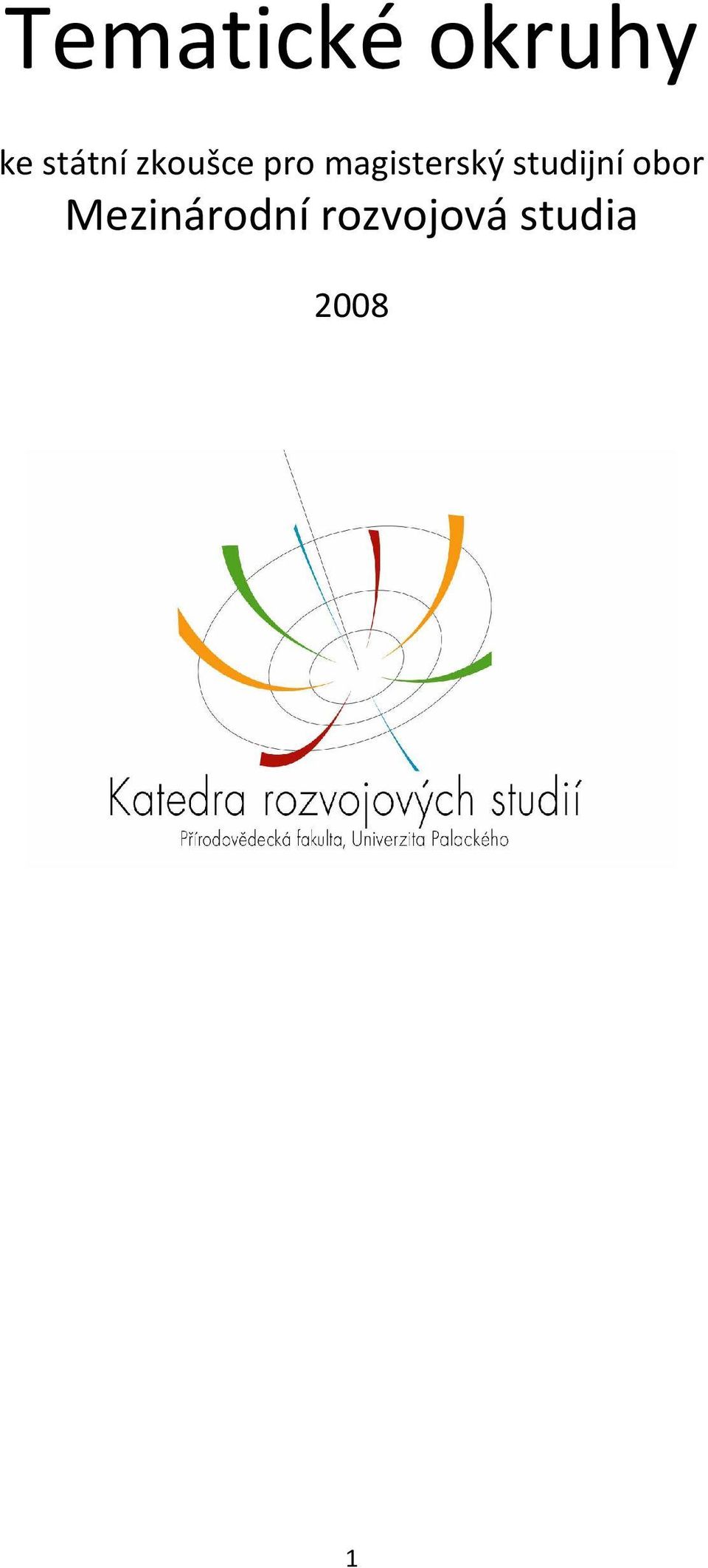 magisterský studijní