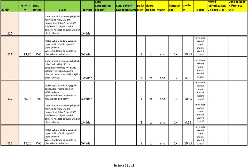 košů doplnění 1 x ano 1x 10,85 3 x ano 1x 4,55 košů doplnění 1 x ano 1x 10,85 2