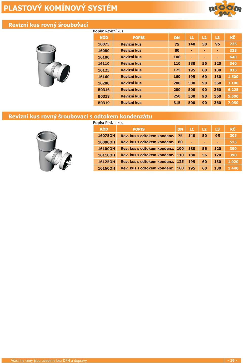 00 660 B036 Revizní kus 60 200 220 500 70 90 50 360.430 6.225 B038 B039 Revizní kus Revizní kus 250 500 90 360 5.500 35 500 90 360 7.