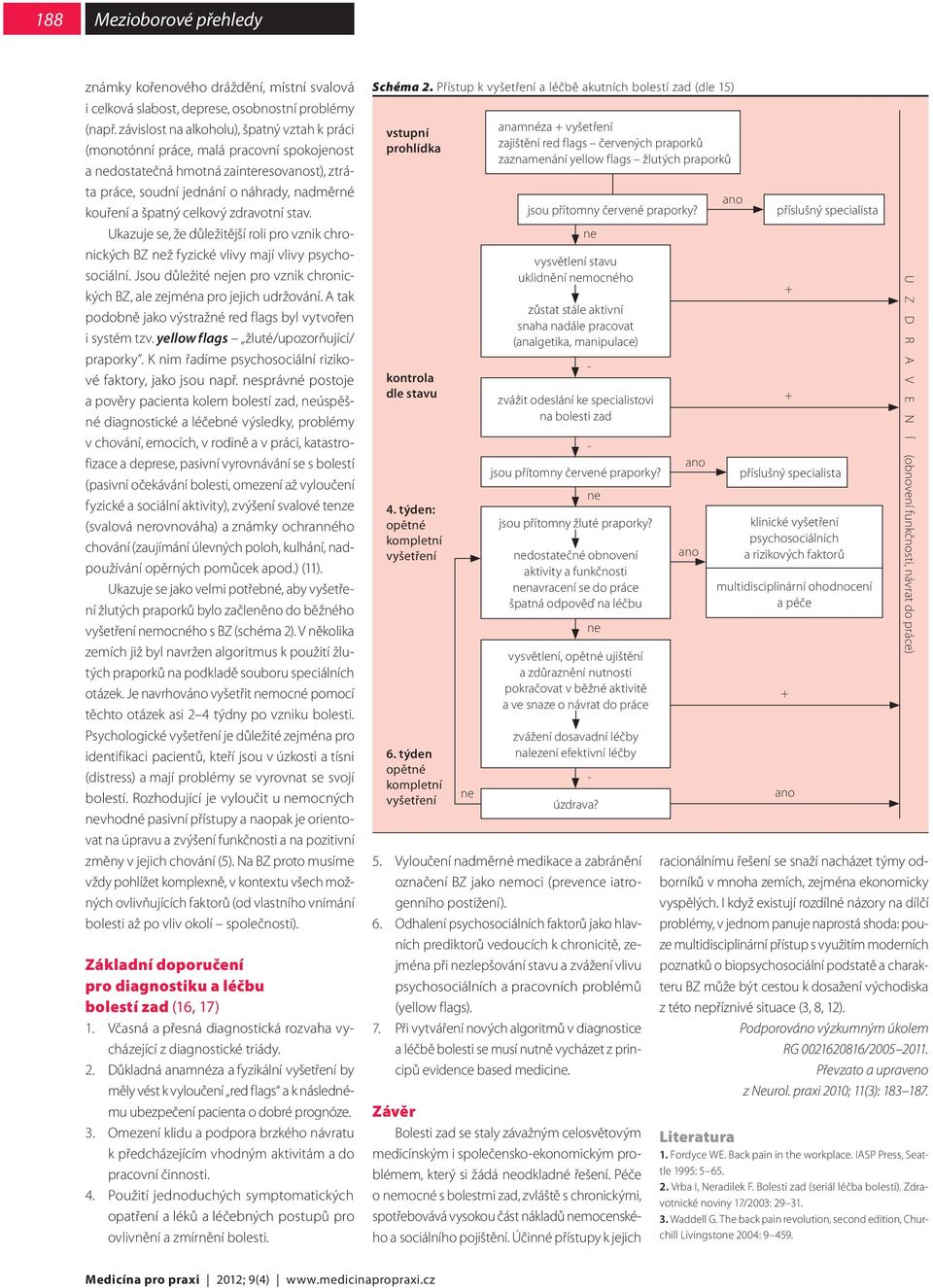 zdravotní stav. Ukazuje se, že důležitější roli pro vznik chronických BZ ž fyzické vlivy mají vlivy psychosociální. Jsou důležité jen pro vznik chronických BZ, ale zejména pro jejich udržování.