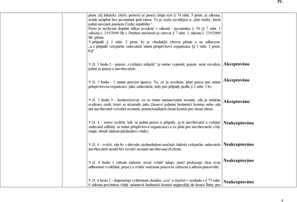 b) je vhodnější citovat přímo a ne odkazem: a v případě veřejného zadavatele státní příspěvkové organizace [ 2 odst. 2 písm. b)]. V čl.