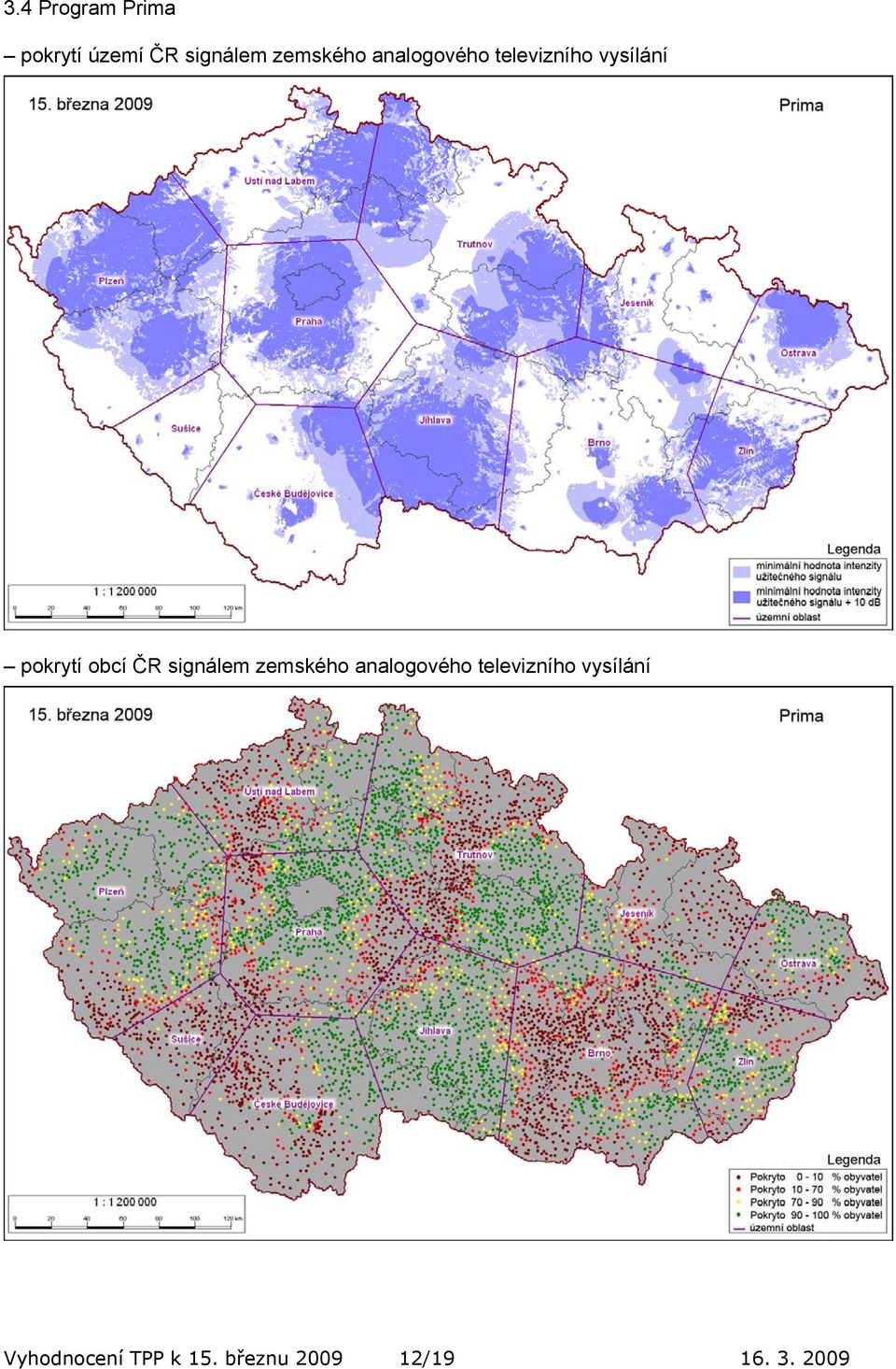 obcí ČR signálem zemského analogového televizního