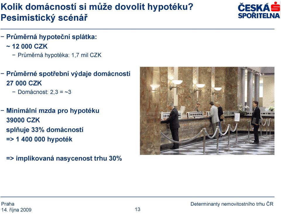 1,7 mil CZK Průměrné spotřební výdaje domácnosti 27 000 CZK Domácnost: 2,3 = ~3