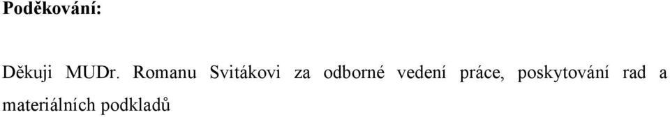 odborné vedení práce,