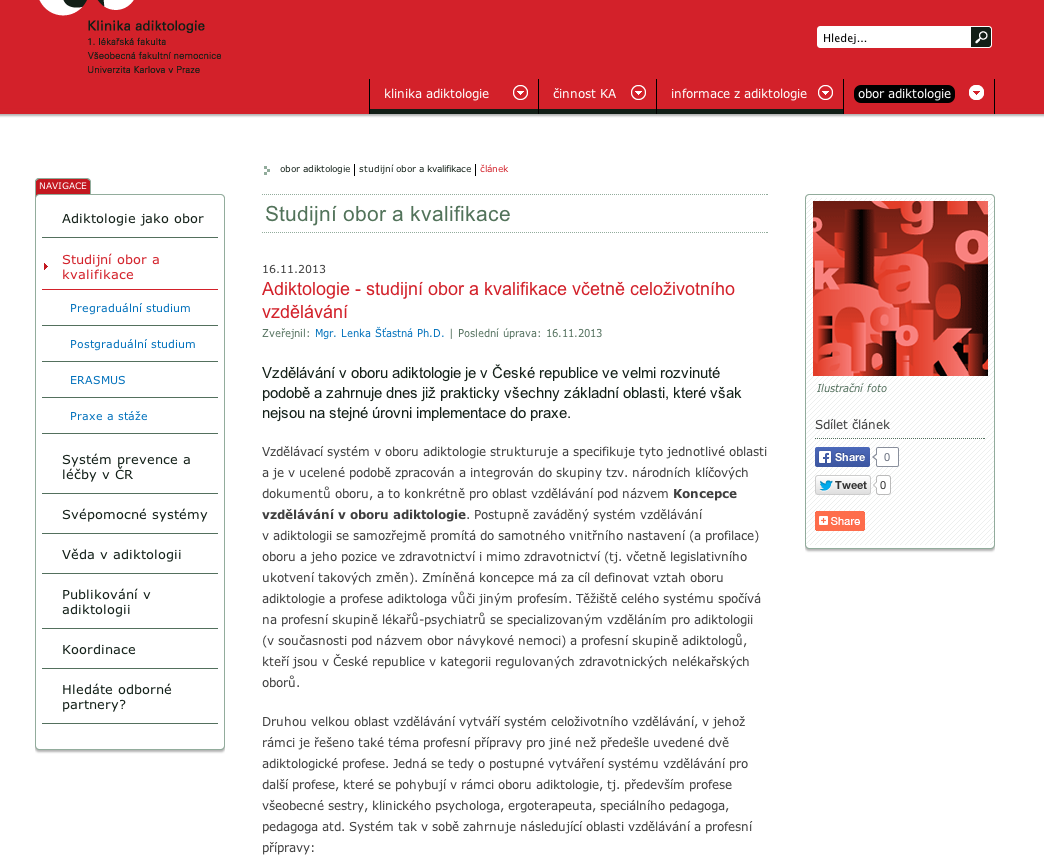 Obor adiktologie: