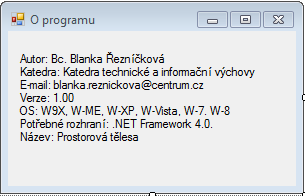 4 Návod k použití programu Po spuštění programu se na obrazovce objeví okno, které je na obrázku č. 1. Zde jsou vidět tři oddíly zvané Výukový text, Test a Pexeso.
