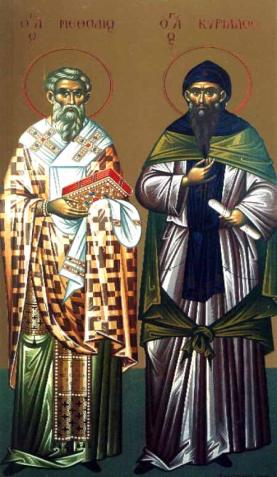 Rastislav - spory s východofranckou říší - požádal byzantského císaře o vyslání