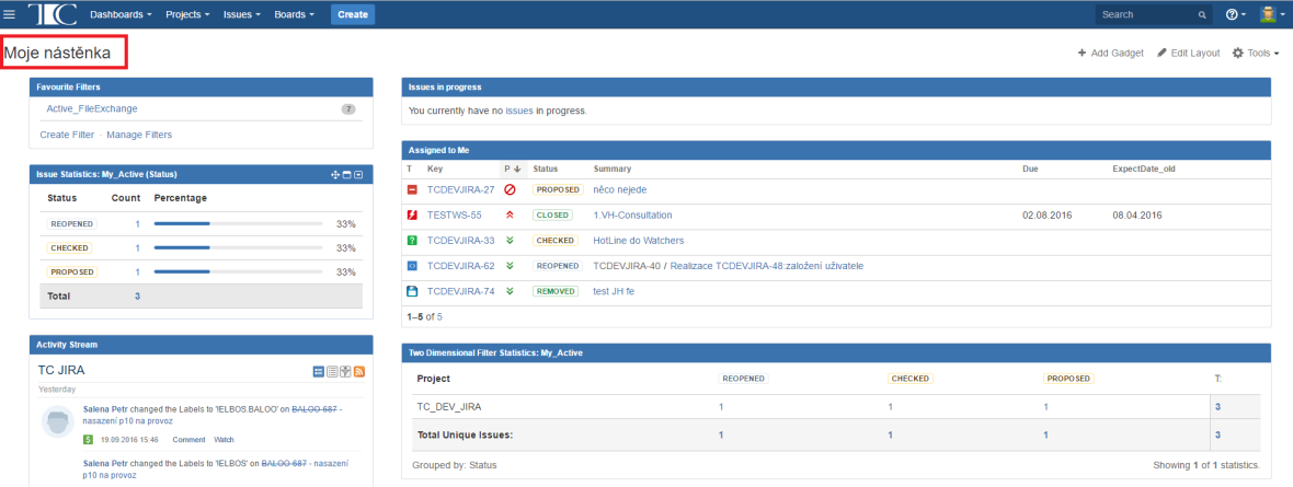 16 DOPLŇKOVÉ INFORMACE 16.1 Vytvoření Dashboardu - kopií Na stránce Dashboardu klikneme vlevo na tlačítko Tools a zvolíme Copy Dashboard.