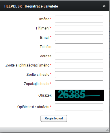 V internetovém prohlížeči zadejte adresu aplikace EnviHELP-ZB. Zobrazí se úvodní stránka aplikace EnviHELP. 2.