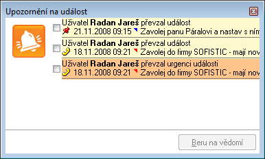 Komentář k úkolu tuto funkci použijete v situaci, kdy Vám někdo naplánuje úkol, který nemůžete splnit nebo k jeho splnění potřebujete více informací.