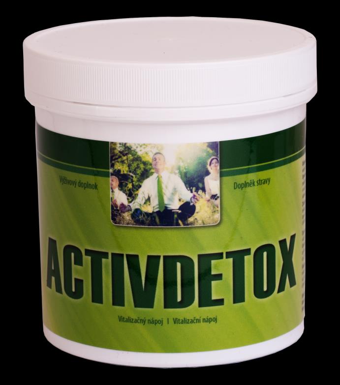 Activdetox - unikátna zmes synergicky pôsobiacich prírodných látok, ktoré napomáhajú detoxikácii, očiste organizmu, pri odstraňovaní porúch trávenia a pri podpore imunity.