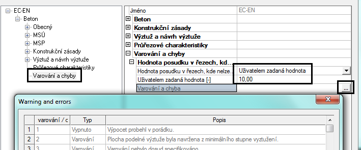 Program se snaží splnit pouze poměr pro rozmístění výztuže. Tip a trik: Obr.