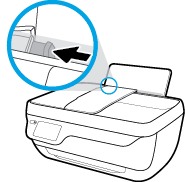 4. Posuňte vodítko šířky papíru směrem doprava, až se zastaví o okraj papíru. 5. Vysuňte výstupní zásobník a nástavec zásobníku.