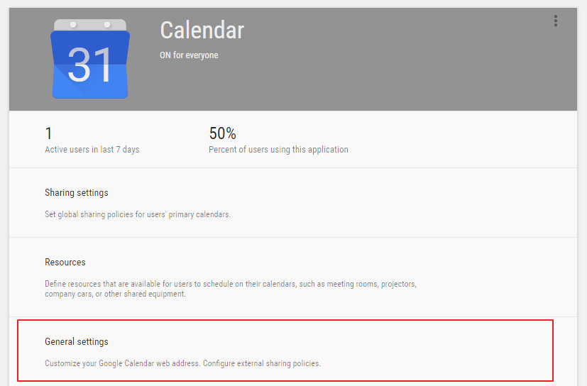 3. Zvolte Calendar. 4. Klikněte na Sharing settings. https://www.google.com/calendar/hosted/cue.eu 5.