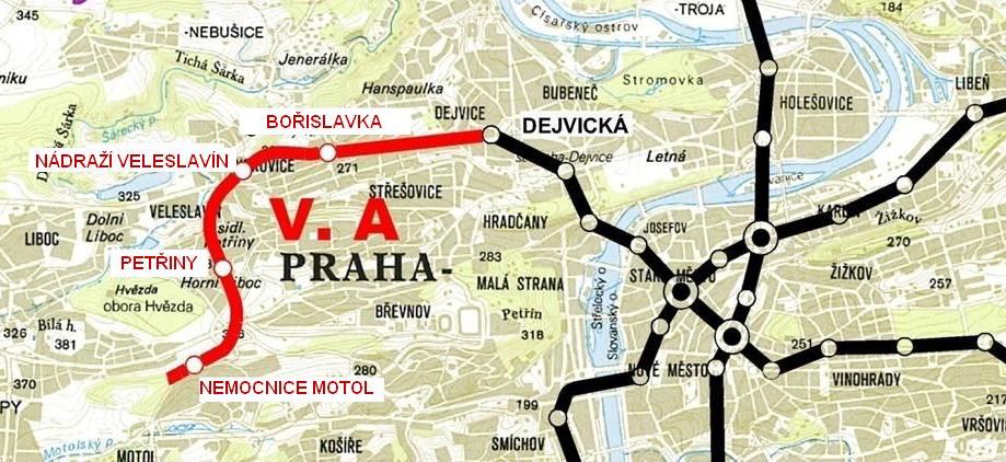 Prodloužení trasy A pražského metra Začátek výstavby v roce 2010 Ukončení výstavby se předpokládá v roce 2014 Objednatel: Zástupce objednatele: Zhotovitel: Projektant/Autorský dozor: Budoucí