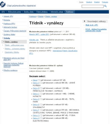 Hlavní rysy reformovaného MPT ROZŠÍŘENÁ (Advanced Level) Revize původně plánována každé tři měsíce, přetřiďování dokumentů, určeno pro elektronické sbírky Možnost třídit: v hlavních skupinách