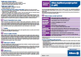 Allianz důchdvé spření Allianz dplňkvé penzijní spření s Důchdvé spření (dále jen DS ) Nadále se budu pužívat stávající tiskpisy smluv.
