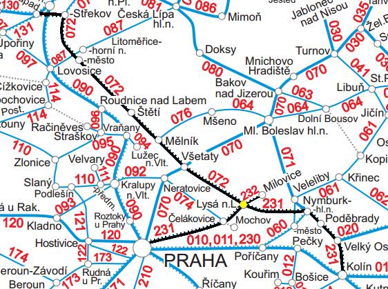 Katastrální území: 2 4. Stručný všeobecný popis stanice Železniční stanice Lysá nad Labem je uzlovou železniční stanicí, ve které se stýkají tři železniční tratě ze čtyř směrů (polohu žst.