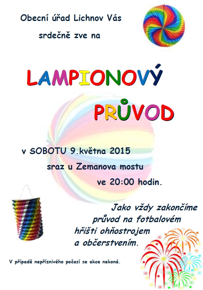 ------------------------------------------------------------------------------------------------------- Vydává Obecní úřad v Lichnově. Vychází měsíčně v počtu 550 ks.