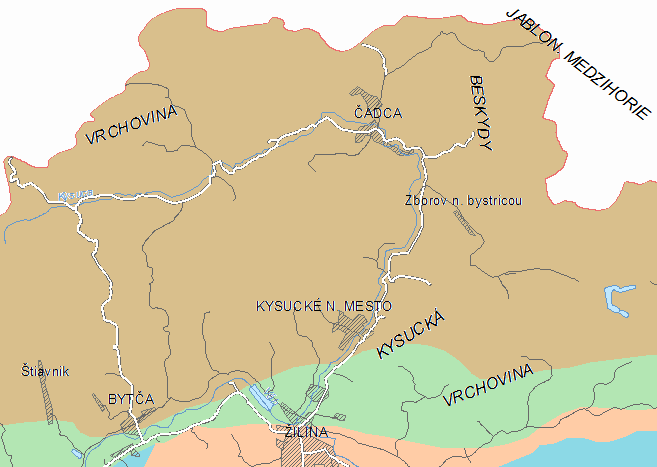 Kapitola 2 Popis lokality Pískovce v polohách 1cm až 6m silných jsou zpravidla šedé až zelenavě šedé, jemně a středně zrnité, glaukonitické, vápnité, v okolí Čadce i pískovce hrubozrnné až drobně