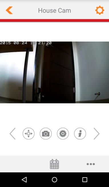 10. Nastaveníje kompletní. Led dioda na kameře by měla svítit zeleně. Vaše kamera by měla být na seznamu na hlavní obrazovce EdiLife.