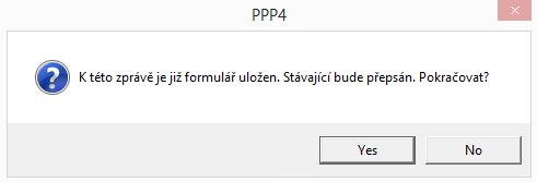 Postup činností je tedy následující: 1. Vytvořit Nový 2. Uložit do DB 3. Otevřít z DB Otevřený formulář lze upravit a znovu uložit do DB. Kroky 3-2-3-2 lze tedy opakovat dle potřeby.