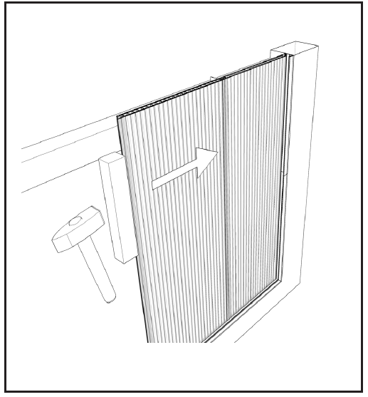 10.)Pri väčších otvor je potrebné vystuženie panelu pomocou pomocnej kotvy resp. prítlačného terčíka (veľkoplošná podložka).