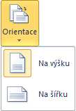 Tlačítko Velikost Na dalším obrázku vidíte nabídku tlačítka