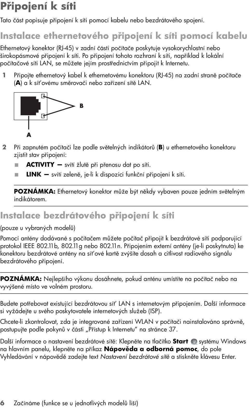 Po připojení tohoto rozhraní k síti, například k lokální počítačové síti LAN, se můžete jejím prostřednictvím připojit k Internetu.