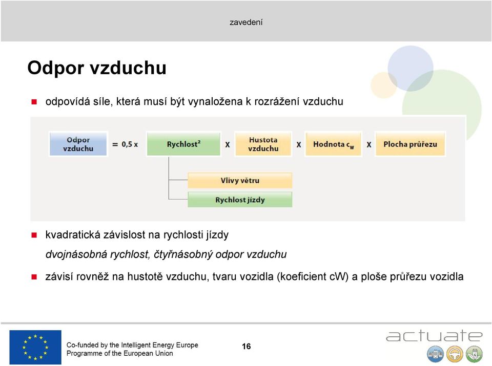 dvjnásbná rychlst, čtyřnásbný dpr vzduchu závisí rvněž na