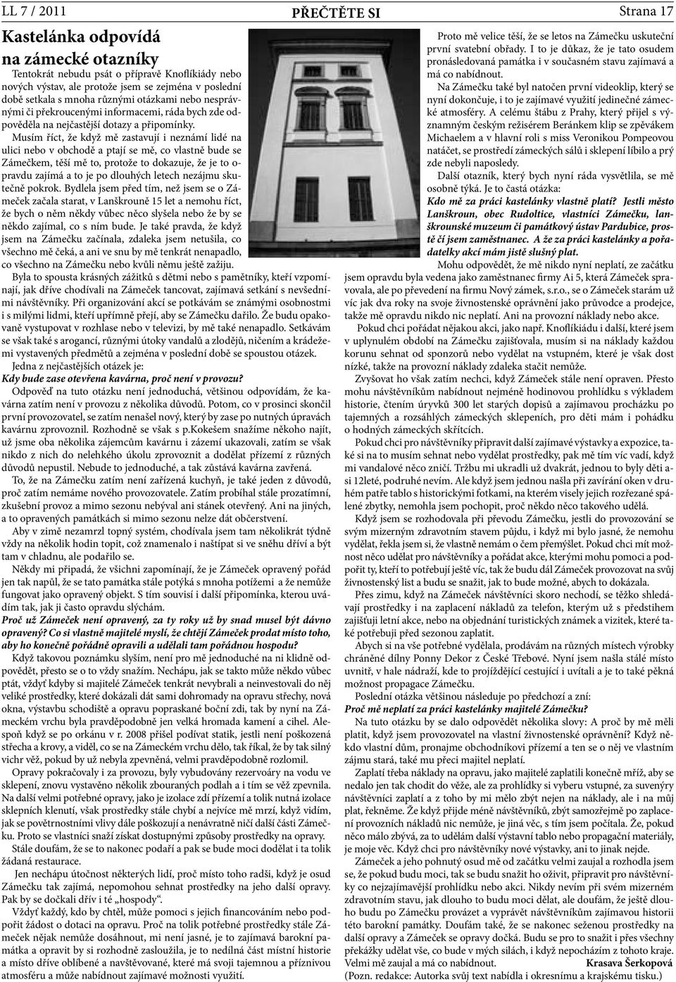 7 / XI. 8. dubna 2011 Listy Lanškrounska - regionální noviny Cena 12 Kč -  PDF Stažení zdarma