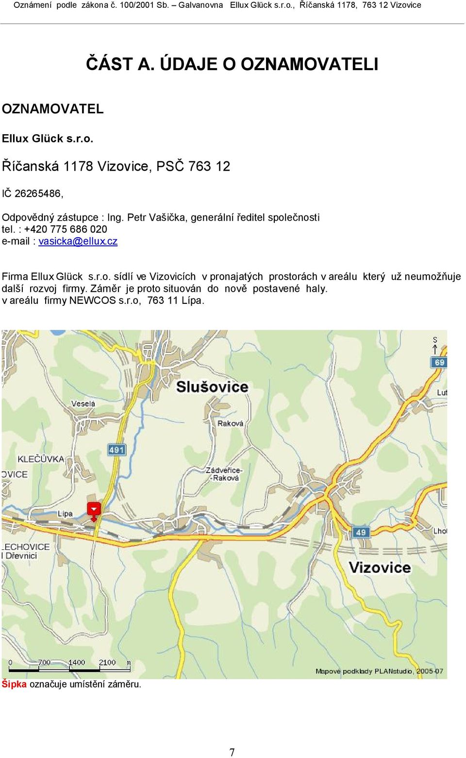 Petr Vašička, generální ředitel spol