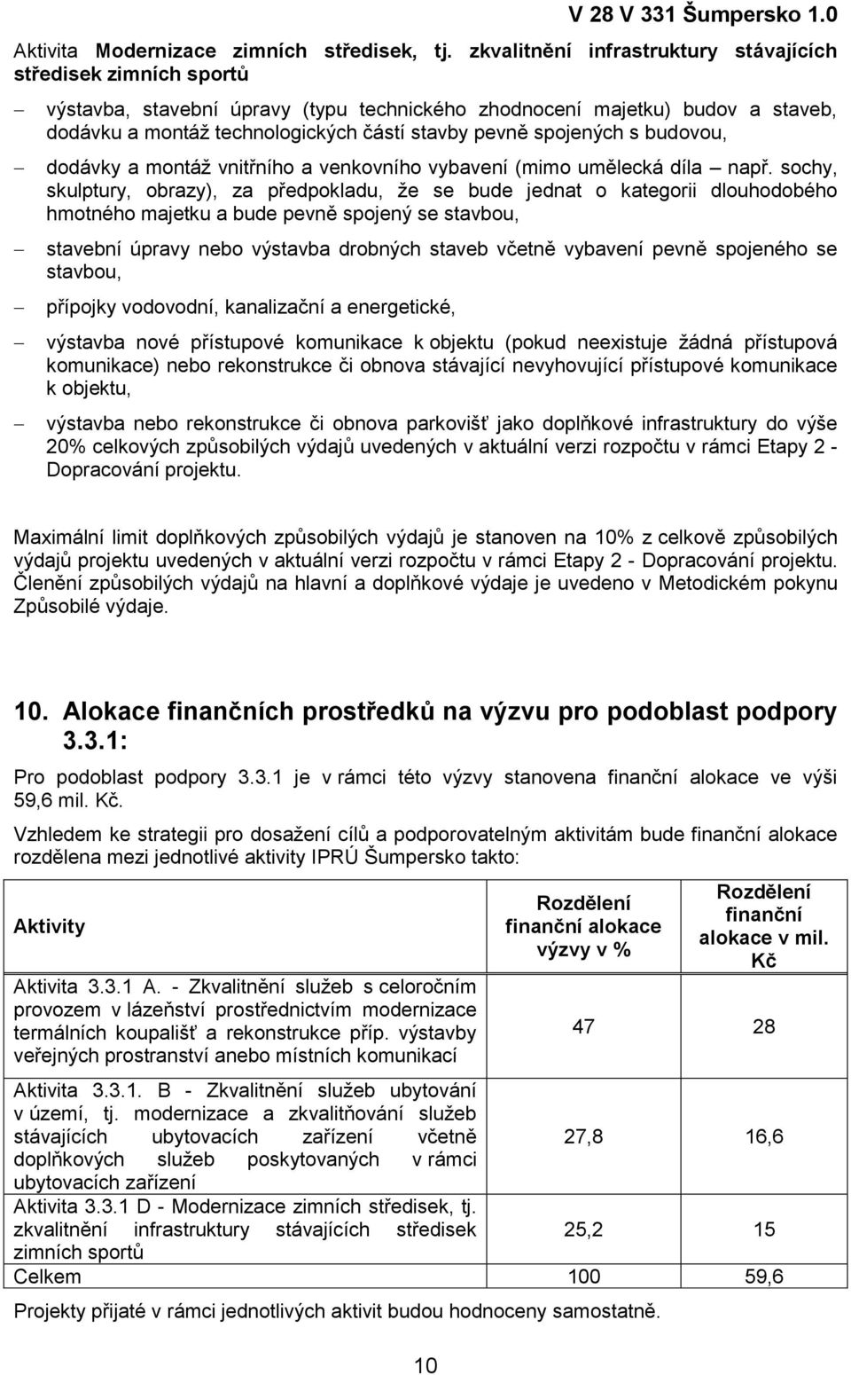 spojených s budovou, dodávky a montáţ vnitřního a venkovního vybavení (mimo umělecká díla např.
