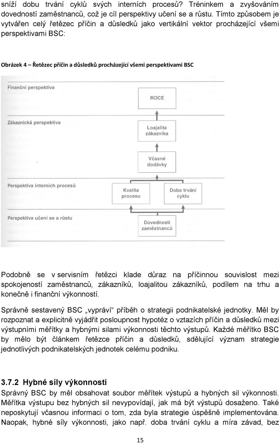 se v servisním řetězci klade důraz na příčinnou souvislost mezi spokojeností zaměstnanců, zákazníků, loajalitou zákazníků, podílem na trhu a konečně i finanční výkonností.