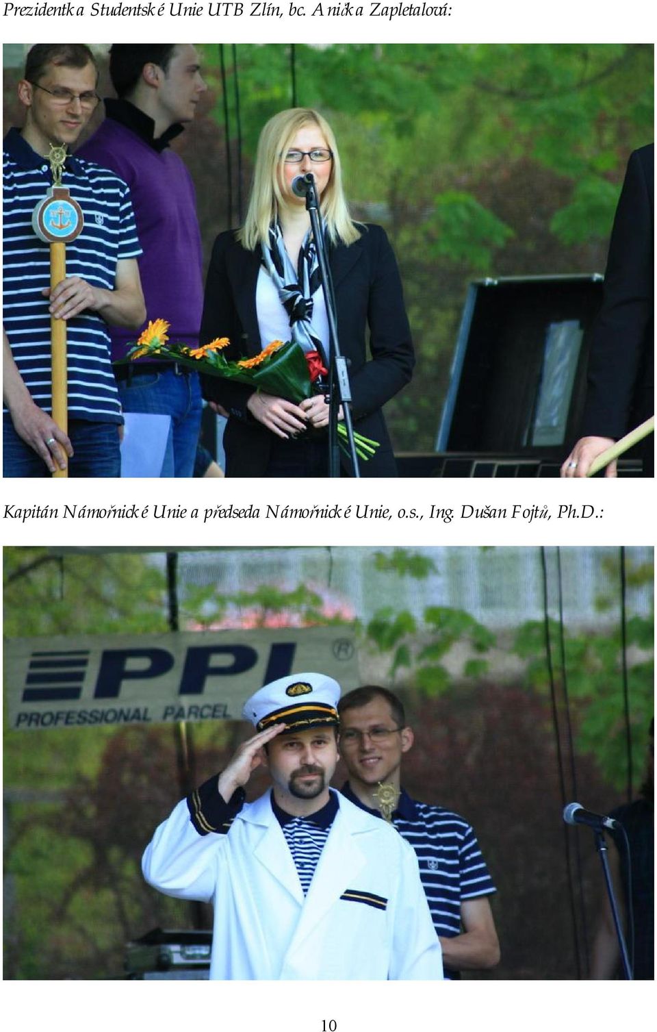 Anička Zapletalová: Kapitán