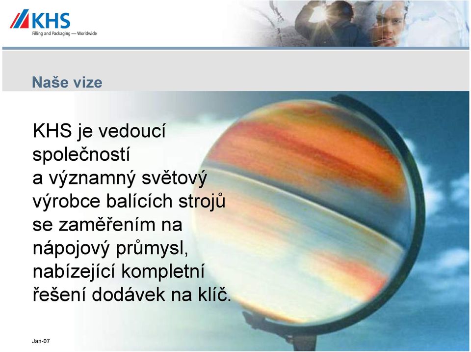zaměřením na nápojový průmysl, nabízející
