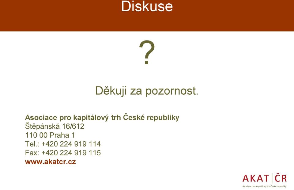 republiky Štěpánská 16/612 110 00 Praha