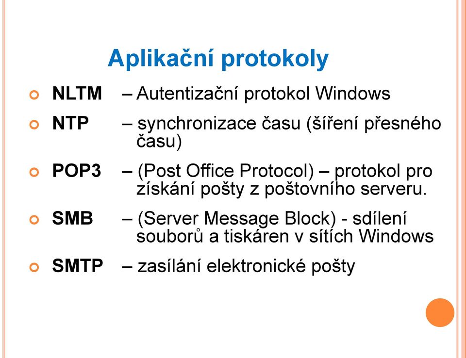 protokol pro získání pošty z poštovního serveru.