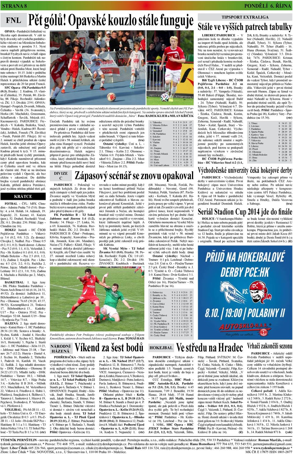 Pardubičtí tak napravili domácí výpadek se Sokolovem a pozvali své příznivce na další utkání proti Baníku Most, které hrají tuto sobotu v 10.15.