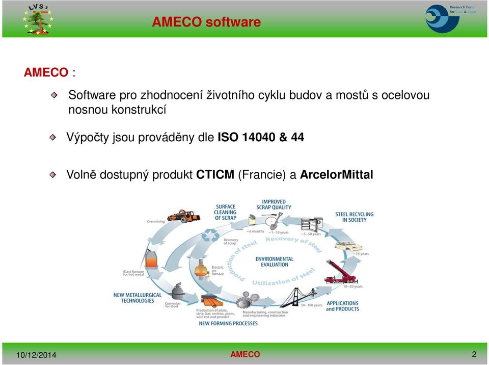 konstrukcí Výpočty jsou prováděny dle ISO 14040