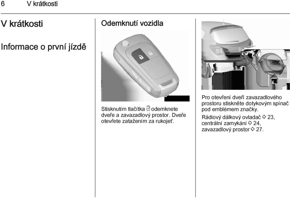 Dveře otevřete zatažením za rukojeť.
